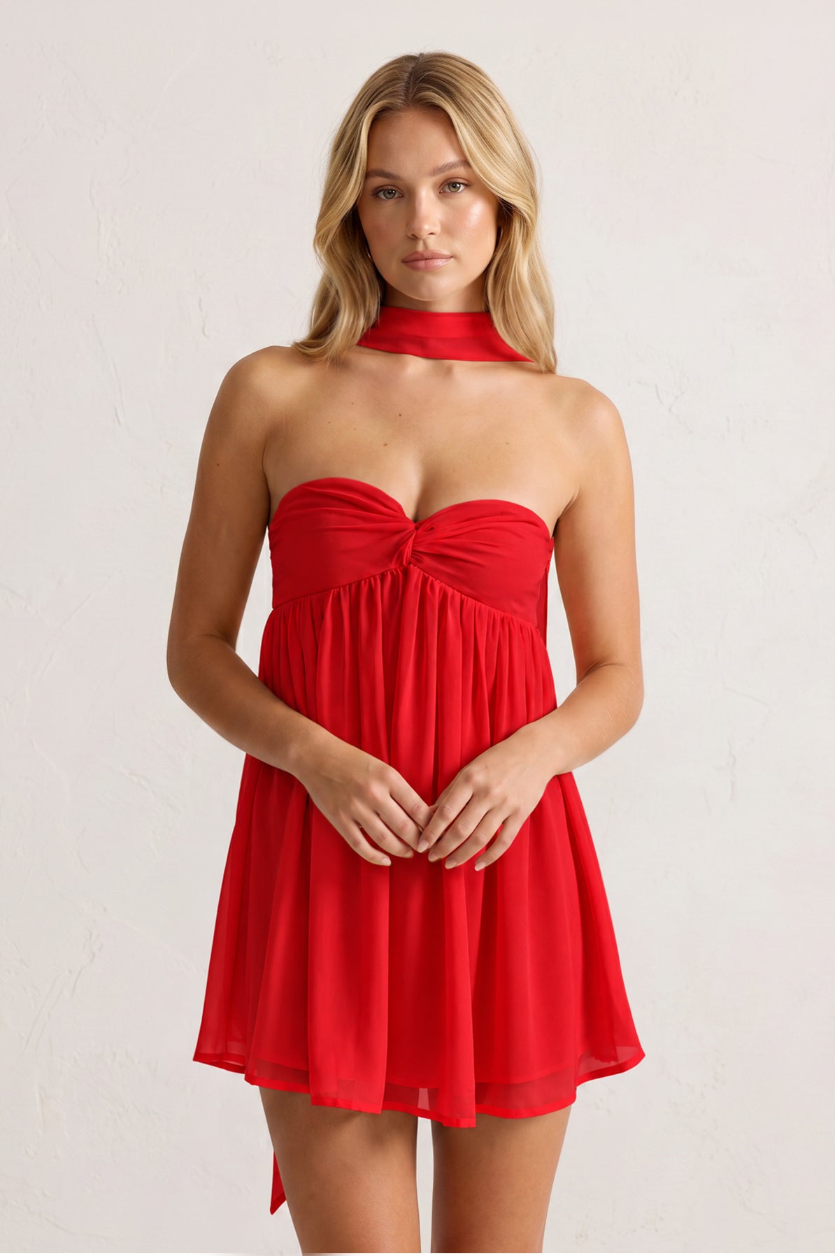 Sweetheart Ruched A-Line Chiffon Homecoming Dress